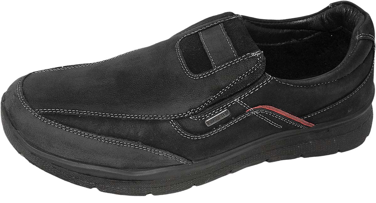 Обувь Manitu 630689-1 черн. полуботинки больших размеров