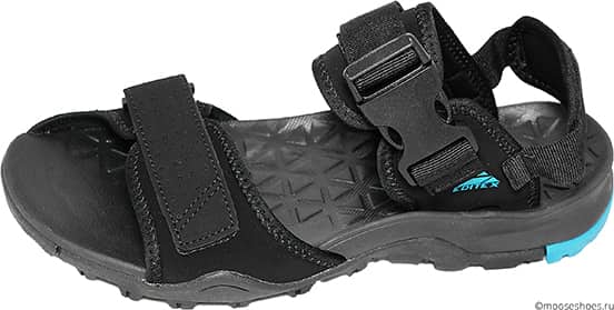 Обувь Editex S2130-2 черн / син сандалии больших размеров