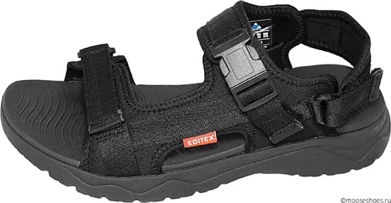 Обувь Editex S2205-1 черн. сандалии лето
